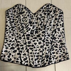 Animal print corset